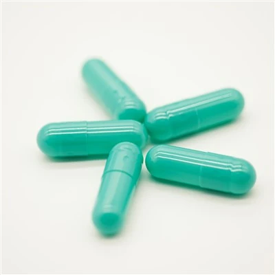 Size 0 HPMC Empty Capsules Green